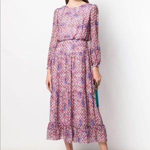 Saloni Isabel dress in pink